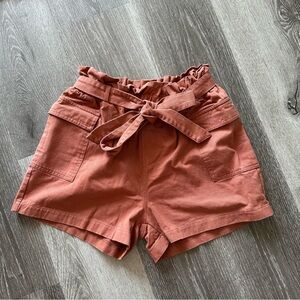 Tie Waist Cargo Shorts